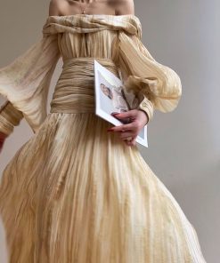 One-Shoulder Top and Long Skirt Set - Floating Light Wash Vacation Style Boutique Design, Trendy Summer Outfit