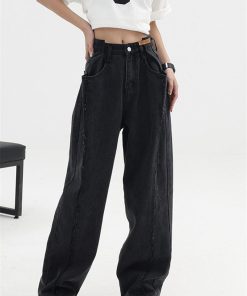 Outfit Casual Women, Summer Clothes For Girls - Low Rise Wide Leg Baggy Jeans