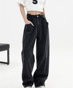Outfit Casual Women, Summer Clothes For Girls - Low Rise Wide Leg Baggy Jeans