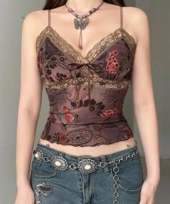 Outfit Coat, Women Winter Outfits Casual - Vintage Floral Lace Trim Top