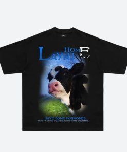 Outfit For Winter Womens, Harajuku Streetwear - Cow Tee