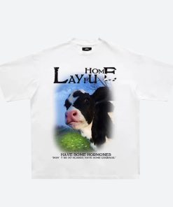 Outfit For Winter Womens, Harajuku Streetwear - Cow Tee