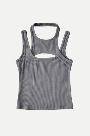 Outfit Inspo For Women, Sneaker Outfits Women - Sporty Asymmetric Tank Top