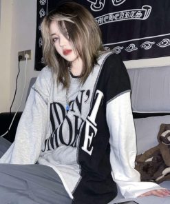 Outfit Inspo Soft, Pants And White Shirt Outfit - Grunge I Don't Smoke Tee