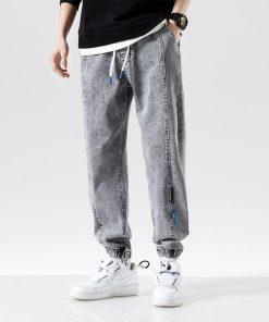 Outfit Post Ideas, Streetwear Fashion For School - Plus Size Casual Jogger Jeans