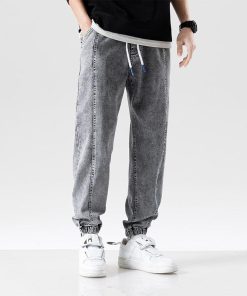 Outfit Post Ideas, Streetwear Fashion For School - Plus Size Casual Jogger Jeans