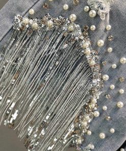 Outfit Style Inspo, Casual Chic Outfit - Disco Cowgirl Rhinestone Fringe Denim Shorts