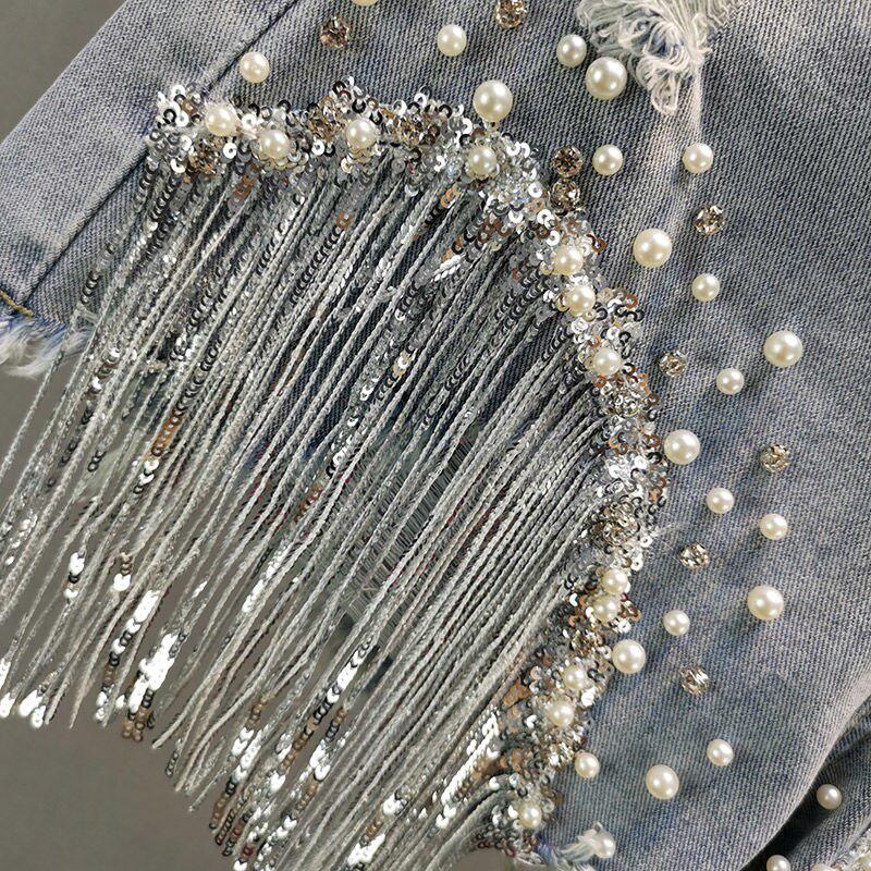 Outfit Style Inspo, Casual Chic Outfit - Disco Cowgirl Rhinestone Fringe Denim Shorts Outfit Style Inspo, Casual Chic Outfit - Disco Cowgirl Rhinestone Fringe Denim Shorts