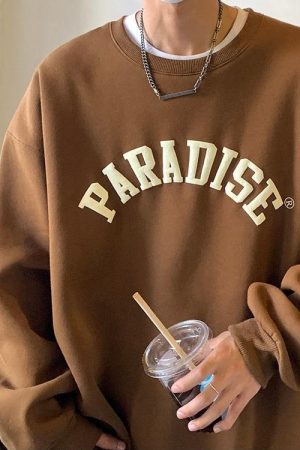 Outfits For Chilling At Home, Outfits With Long Pencil Skirts - Soft Boy Paradise Oversized Sweatshirt