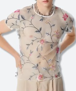 Outfits For School Tomboy, People Wearing Outfits - Sheer Floral Top