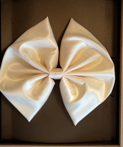 Oversized Bow Hair Clip - Minimalist Black and White Spring Accessory - High-End Korean Style Fashion Statement