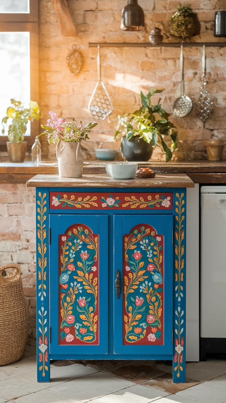 Painting on Cupboard: A Creative Home Project outfit idea