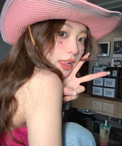 Pants And White Shirt Outfit, Fits With Linen Pants - Disco Cowgirl Adjustable Star Printed Hat