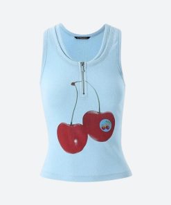 Paris Outfits, Outfit Inspo Casual - Y2K Cherry Top