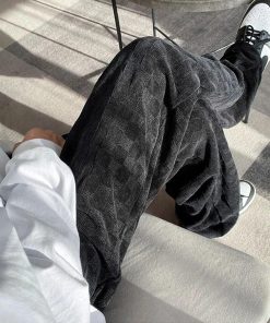 Paris Outfits, Really Cute Outfits - Y2K Checkered Elasticated Sweatpants