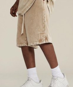 Pastel Long Skirt Outfit, Pretty Outfits Korean - Drawstring Waist Loose Shorts