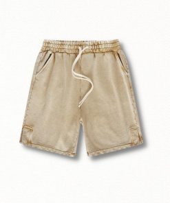 Pastel Long Skirt Outfit, Pretty Outfits Korean - Drawstring Waist Loose Shorts