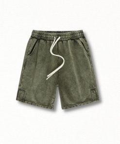 Pastel Long Skirt Outfit, Pretty Outfits Korean - Drawstring Waist Loose Shorts