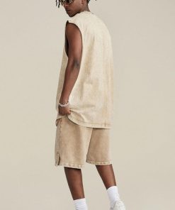 Pastel Long Skirt Outfit, Pretty Outfits Korean - Drawstring Waist Loose Shorts