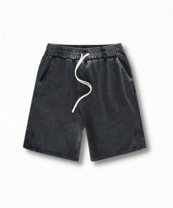 Pastel Long Skirt Outfit, Pretty Outfits Korean - Drawstring Waist Loose Shorts