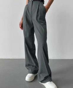 Pastel Outfit, Y2k Grunge Girl Outfits - High Waisted Tailored Pants