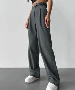 Pastel Outfit, Y2k Grunge Girl Outfits - High Waisted Tailored Pants