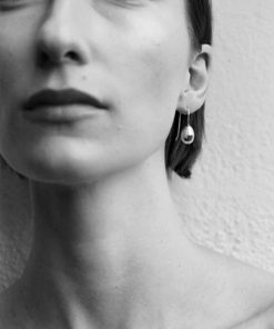 Personalized Minimalist Drop Earrings, French Design, Gold-Plated Pearl Water Drop Style, European American Fashion