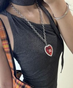 Personalized Sweetheart Necklace | Creative Collarbone Chain, Versatile Sweater Accessory, Trendy Niche Design