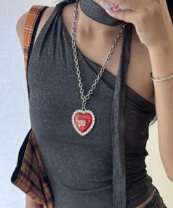 Personalized Sweetheart Necklace | Creative Collarbone Chain, Versatile Sweater Accessory, Trendy Niche Design