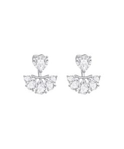 Personalized Zircon Ear Studs for Women, S925 Silver Water Drop Pendant Earrings, High-End Love Design, 2025 Fashion Jewelry