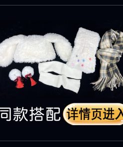 Petite Pink Woolen Coat with Doll Collar and Horn Button, 2025 JK Uniform Style, Cute Pudding Bear Design, Cozy Fashion Outerwear