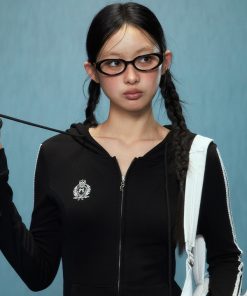 Petite Women's Hooded Short Jacket, Korean Style, Autumn Winter Cardigan, 2025 Trendy Layering Piece