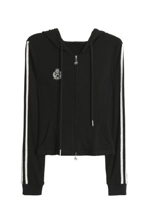 Petite Women's Hooded Short Jacket, Korean Style, Autumn Winter Cardigan, 2025 Trendy Layering Piece