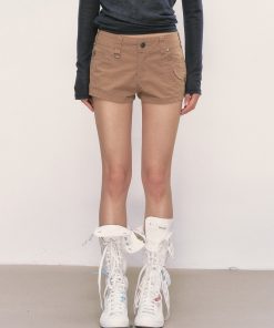 Petite Women's Mountain Series Short Work Pants - Casual American Style Slim Fit Summer Hot Pants 2025