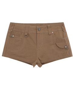 Petite Women's Mountain Series Short Work Pants - Casual American Style Slim Fit Summer Hot Pants 2025