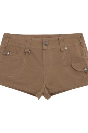 Petite Women's Mountain Series Short Work Pants - Casual American Style Slim Fit Summer Hot Pants 2025