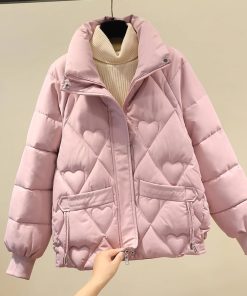 Petite Women's Short Cotton Jacket - 2025 New Winter Coat, Loose-Fitting, Slimming, Thick & Warm for Stylish Layering