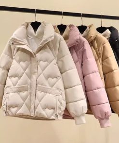 Petite Women's Short Cotton Jacket - 2025 New Winter Coat, Loose-Fitting, Slimming, Thick & Warm for Stylish Layering