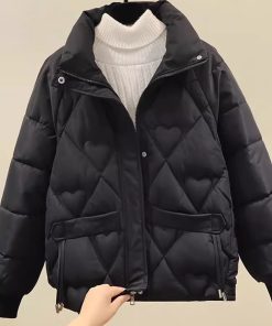 Petite Women's Short Cotton Jacket - 2025 New Winter Coat, Loose-Fitting, Slimming, Thick & Warm for Stylish Layering