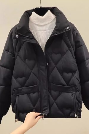 Petite Women's Short Cotton Jacket - 2025 New Winter Coat, Loose-Fitting, Slimming, Thick & Warm for Stylish Layering