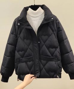 Petite Women's Short Cotton Jacket - 2025 New Winter Coat, Loose-Fitting, Slimming, Thick & Warm for Stylish Layering