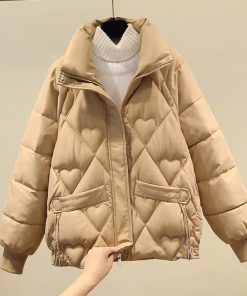 Petite Women's Short Cotton Jacket - 2025 New Winter Coat, Loose-Fitting, Slimming, Thick & Warm for Stylish Layering