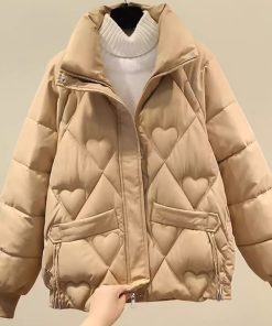 Petite Women's Short Cotton Jacket - 2025 New Winter Coat, Loose-Fitting, Slimming, Thick & Warm for Stylish Layering