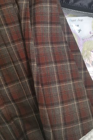 Petite Woolen College Style Suit - Pudding Bear Design, School Uniform Outerwear for Autumn & Winter, Cute and Cozy