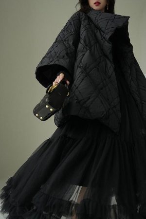 Pine Ink Cheese Chinese Style Jacquard Down Jacket - White Duck Down Puffer Coat for Winter, National Standard Design