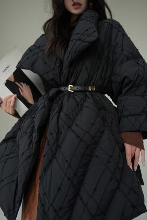 Pine Ink Cheese Chinese Style Jacquard Down Jacket - White Duck Down Puffer Coat for Winter, National Standard Design