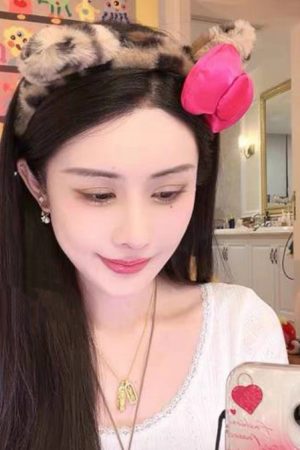 Pink Bow Leopard Print Cat Ears Headband for Women - Cute Hairband Hairpin for Face Washing, Y2K Style Fashion Accessory