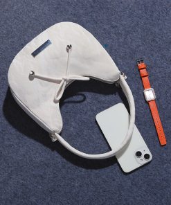 Pink Cotton Candy Crossbody Bag for Women - Niche Style Shoulder Handbag for Spring/Summer 2025, Trendy Underarm Design for Young Girls