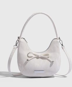 Pink Cotton Candy Crossbody Bag for Women - Niche Style Shoulder Handbag for Spring/Summer 2025, Trendy Underarm Design for Young Girls