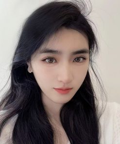 Pink Heart Diamond Stud Earrings for Women, 2025 Trendy Light Luxury Non-Pierced Ear Clips, Sweet Fashion Accessories